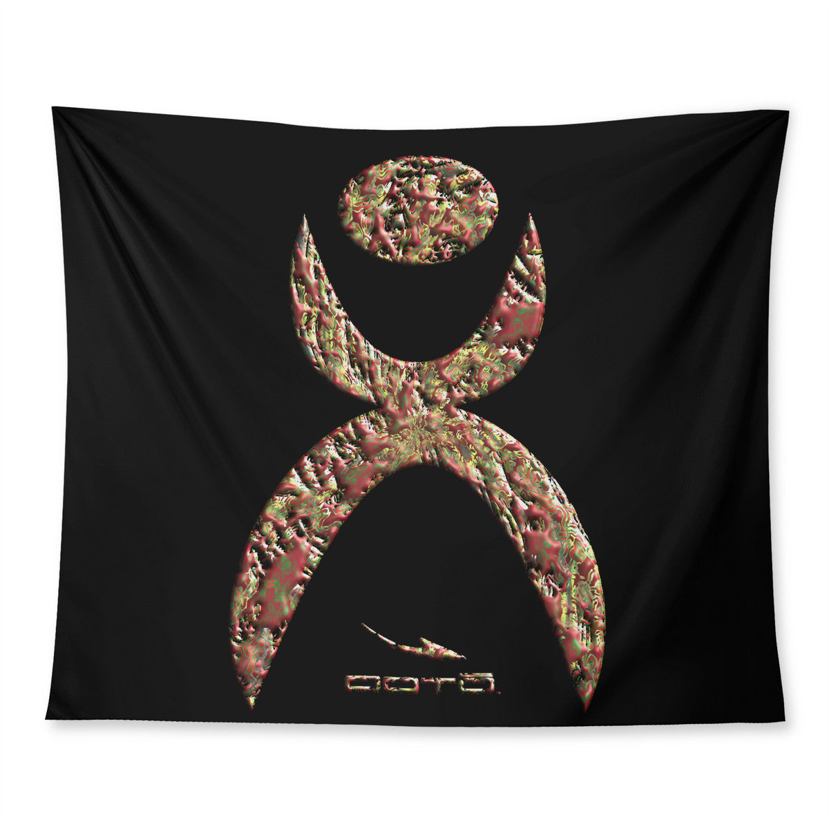 OOTO - GLYPHIC EN HALTED PASE X2 NB - D34 Wall Tapestry - 3 SIZES -