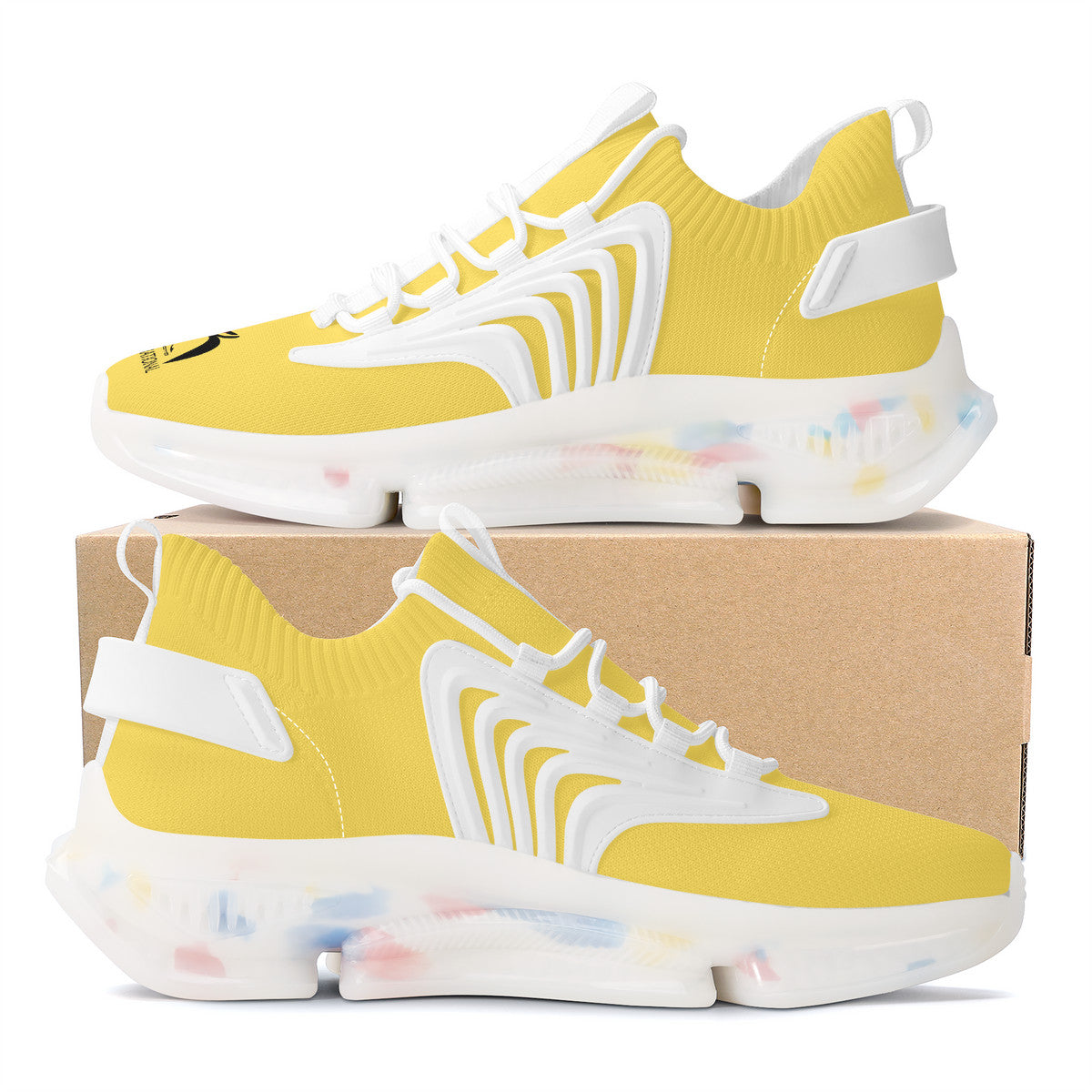 GLYPHIC BIG STEPPIN INTERNATIONAL - SF_S35 Air Max React Sneakers - White soles - 1 COLOR -