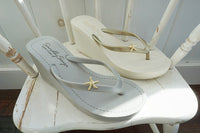 Thumbnail for SAND BY SAYA N.Y. - Gold Starfish - Women's High Wedge Matte - 3 COLORS -