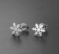 Thumbnail for Fashion Hut Jewelry - Fashion Snowflake Stud Earrings Christmas Earrings -