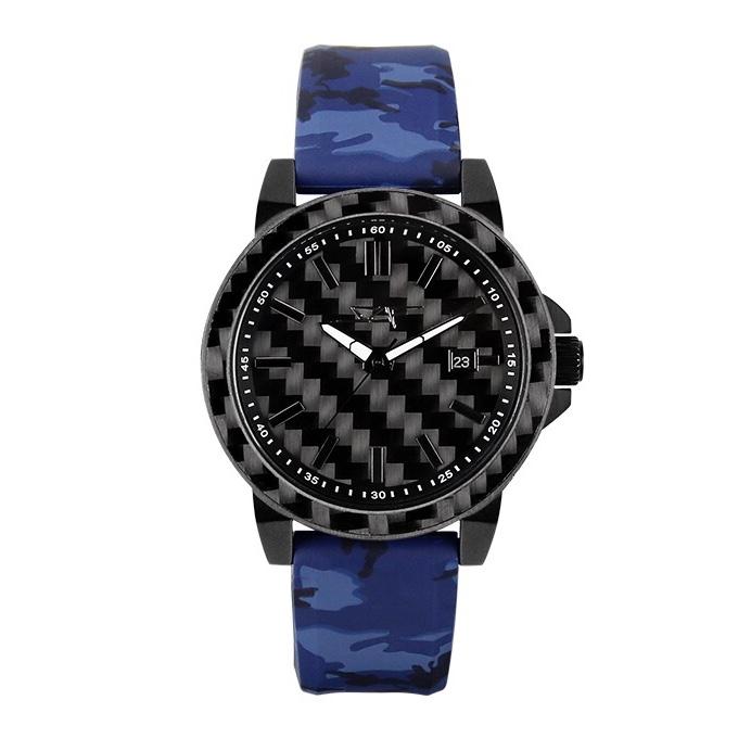 Simply Carbon Fiber - APOLLO Series Strap | BLUE CAMO -