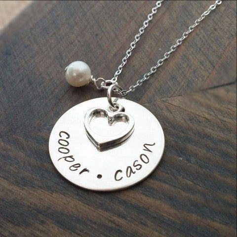 Personalized Necklace With Kids Names -