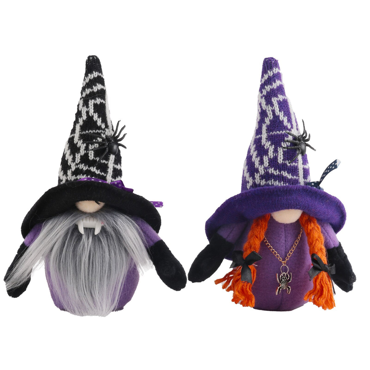 Halloween, Broomstick, Top Hat - Vampire & Witch Gnome Ornaments - Cute - 8.27" - [14-20 DAY DELIVERY] - 2 TYPES -