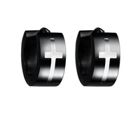 Thumbnail for Mister - Cross Huggie Earring - SINGLE OR PAIR - 3 COLORS -