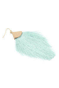 Thumbnail for Thread Tassel Drop Earrings - 15 COLORS -