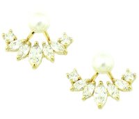 Thumbnail for KRISTIN PERRY - Iced Pearl Ear Jacket - 3 GOLD TYPES