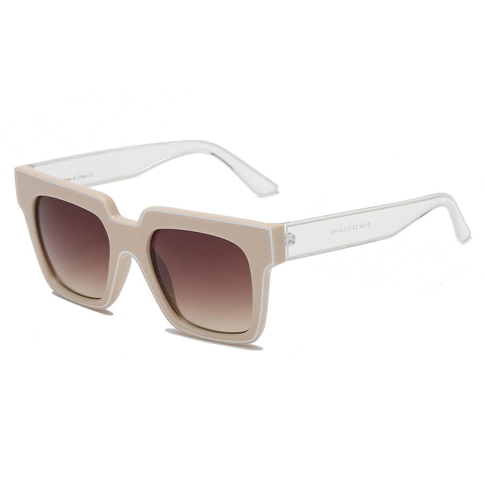 Camden | S1068 - Women Retro Square Oversize Sunglasses - 4  COLORS -