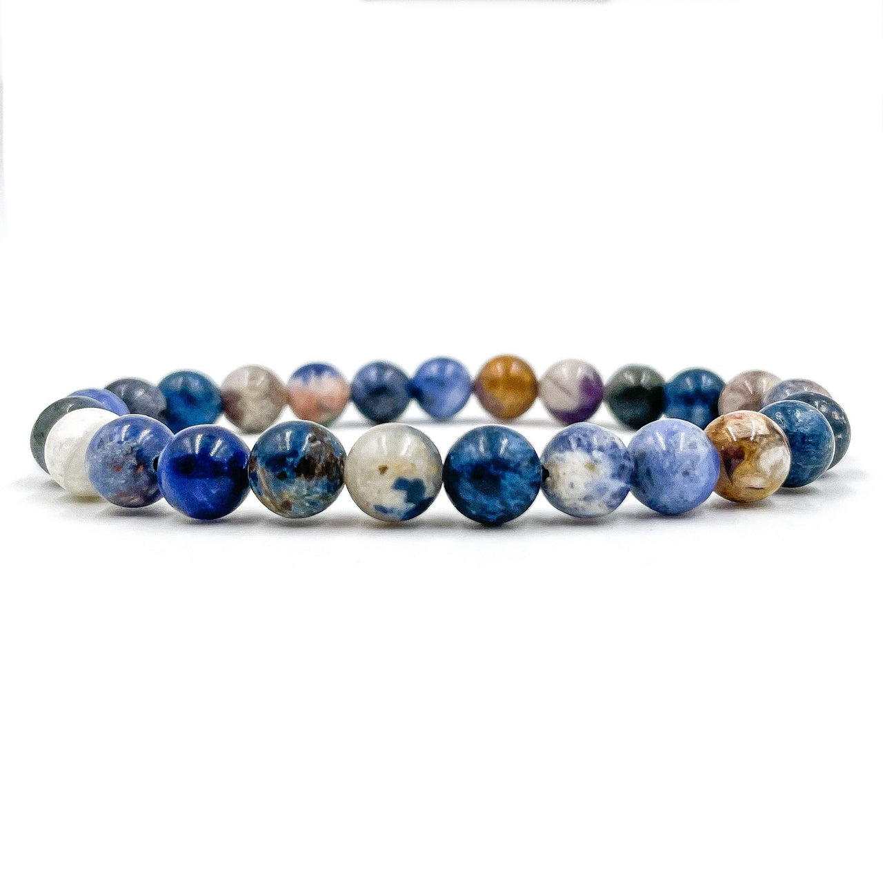 Union - Blue Sodalite Gemstone Beaded Bracelet -