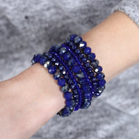 Thumbnail for Seven Lines Glass Beads Stretch Bracelet - 22 COLORS