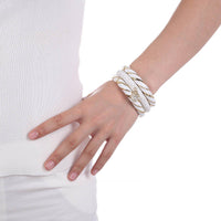 Thumbnail for Blinglane - Luxe White Bangles Set (3) - 3 PCS - 1 COLOR -