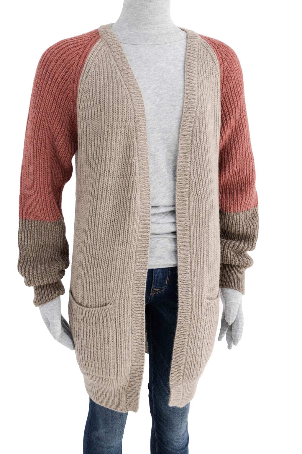 Cabin Measures - Heavy Knit Alpaca Wool Sweater Coat in Nantucket Red -