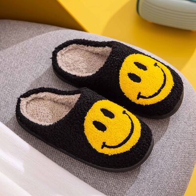 Melody Smiley Face Slippers - T - 1 COLOR -