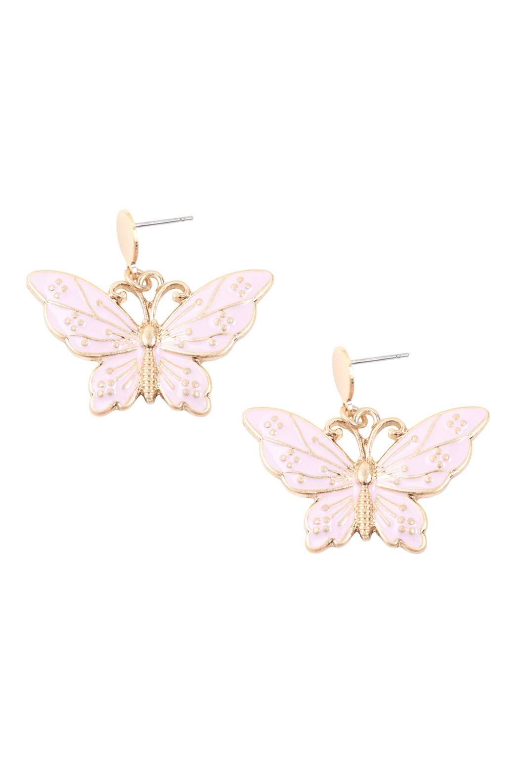 Butterfly Post Dangling Earrings - 5 COLORS -