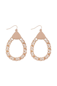 Thumbnail for Chanel Link Chain Drop Earrings - 5 COLORS -