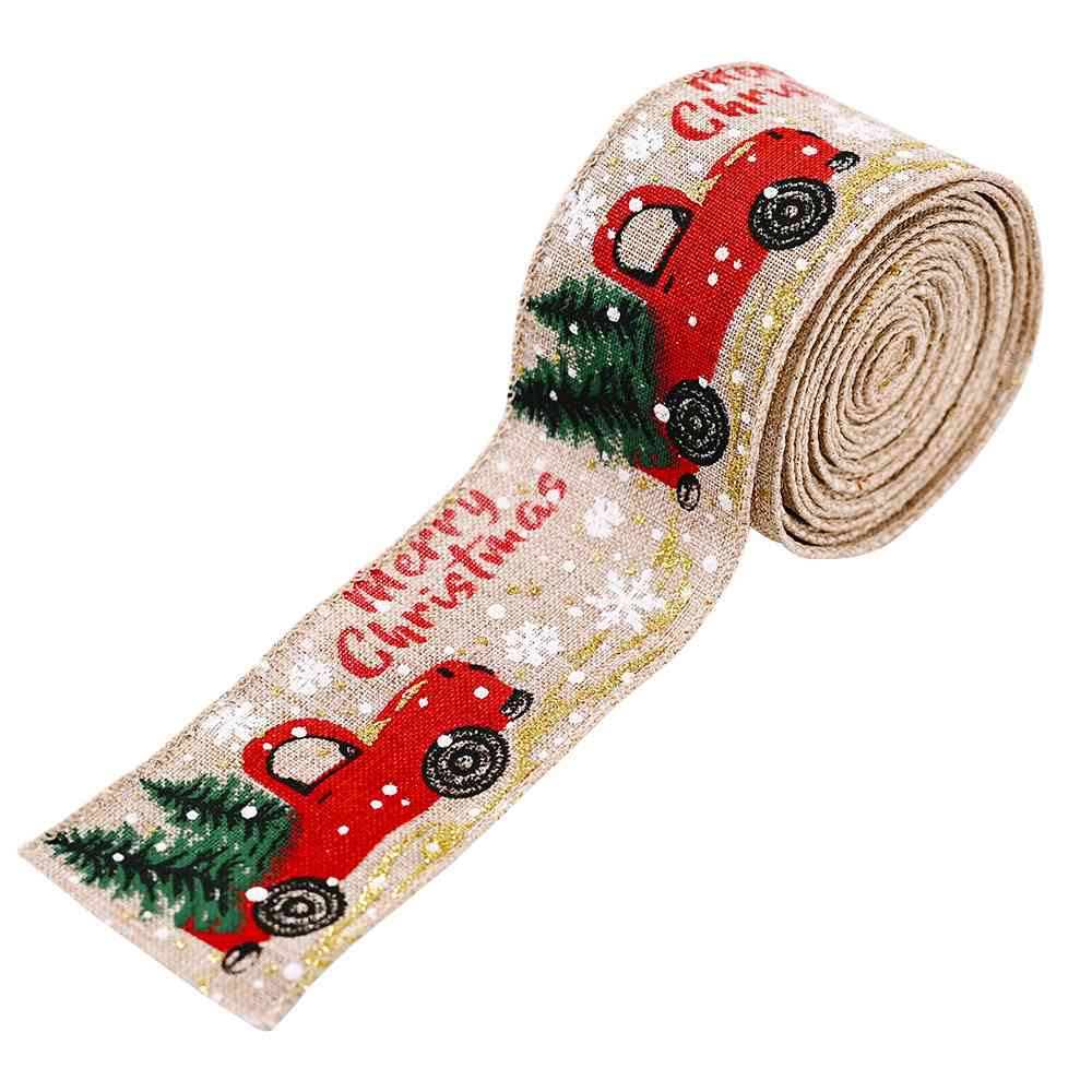 Car & Christmas Tree Ribbon - [5-10 DAY DELIVERY] - T - 3 COLORS -