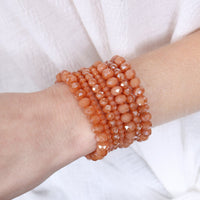 Thumbnail for Seven Lines Glass Beads Stretch Bracelet - 22 COLORS