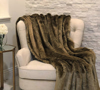 Thumbnail for Tissavel Volga Rabbit Faux Fur Handmade Luxury Throw - 14 SIZES -