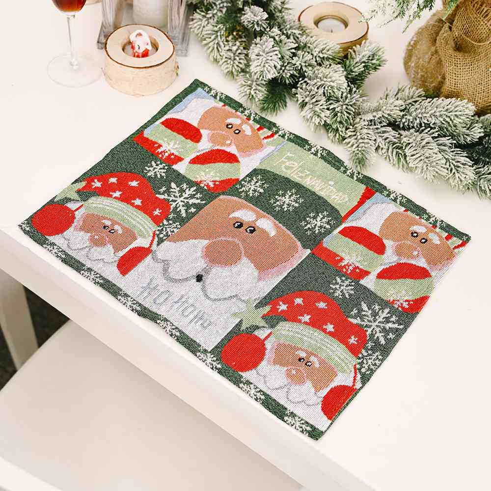 Assorted 2-Piece Christmas Placemats - 2 PCS. - CHOOSE 1 GET 1 RANDOM PICK - [5-10 DAY DELIVERY] - T - 4 PATTERNS/COLORS -