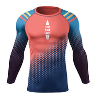 Thumbnail for FYC - Men's FYC Surfer's Paradise Performance UPF Long Sleeve Rash Guard (Limited Time Offer) - 1 COLOR -