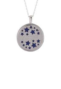 Thumbnail for Zodiac Lapis Lazuli Gemstone Star Constellation Pendant Necklace Silver Scorpio -