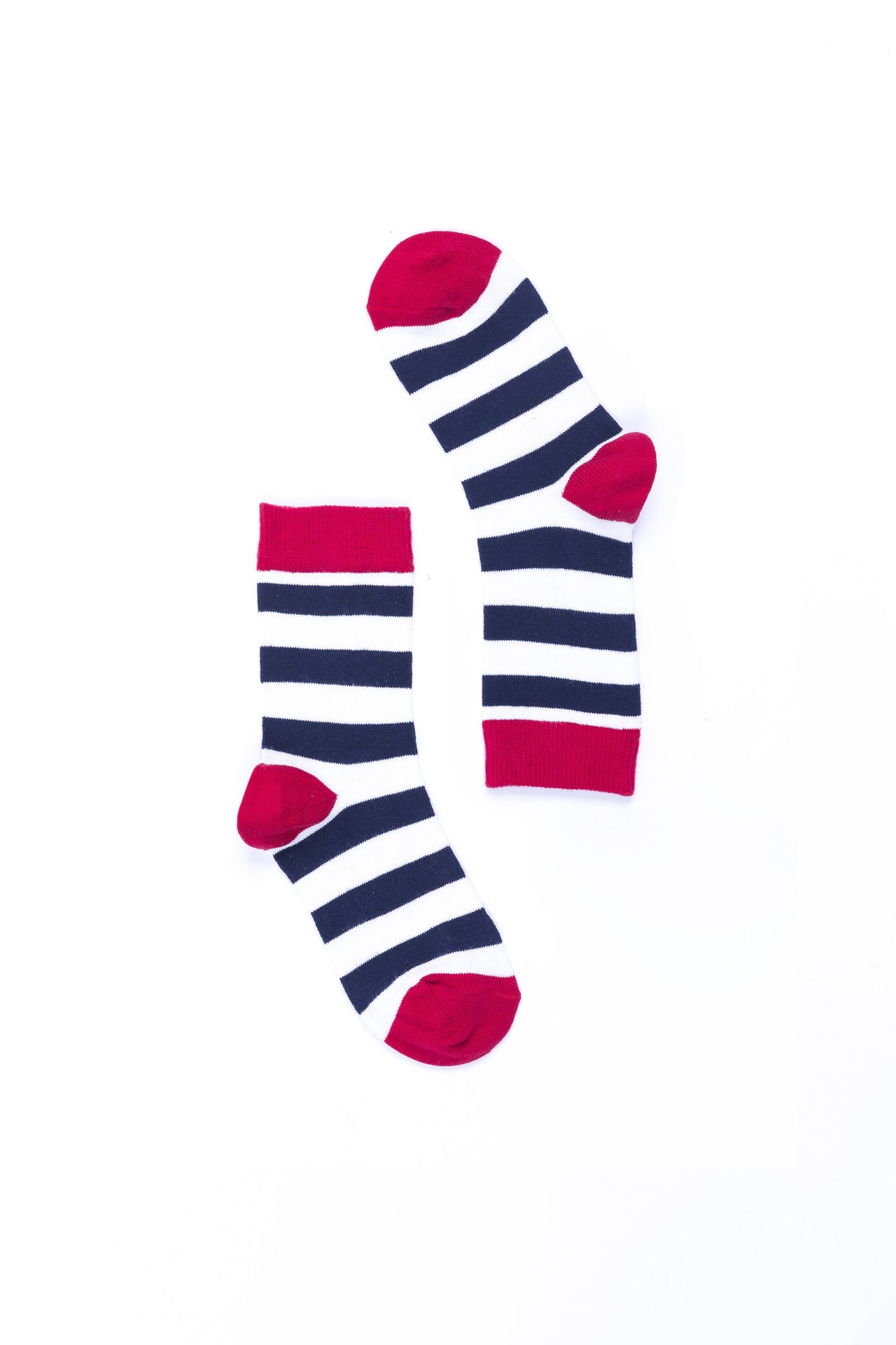 Women's Navy-White Stripes Socks - 1 COLOR -