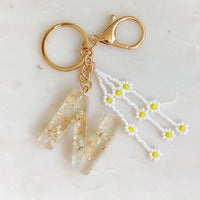 Thumbnail for Ellison & Young - Baby Daisy Initial Key Chain - 20 LETTERS - FIND YOURS! -