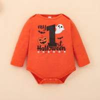 Thumbnail for MY FIRST HALLOWEEN Graphic Bodysuit and Printed Long Pants Set - 3 PCS. - T - 1 COLOR -