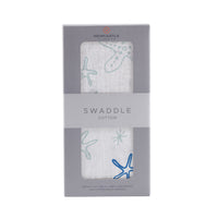 Thumbnail for Newcastle - Starfish Cotton Muslin Swaddle -