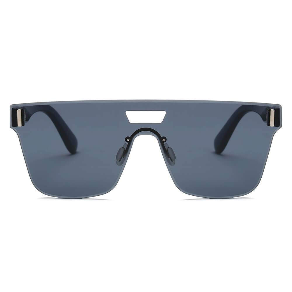 Devon | S2075 - Retro Square Mirrored Sunglasses - 4 COLORS -