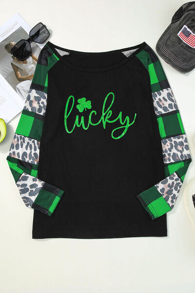 LUCKY Plaid Long Sleeve T-Shirt - T - 1 COLOR -