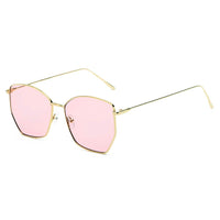 Thumbnail for Cardiff | S2073 - Women Oversize Geometric Metal Fashion Sunglasses - 5 COLORS -