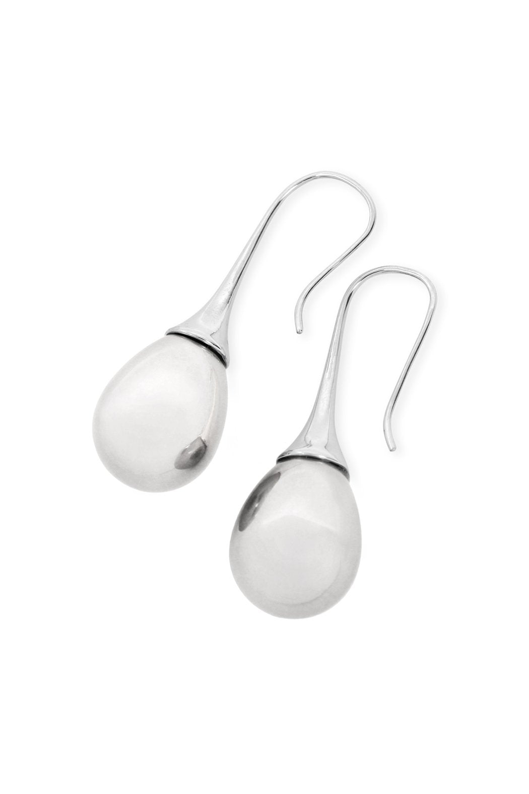 Teardrop Pearl Pull Trough Earrings - 4 COLORS -