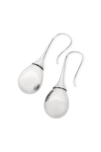 Thumbnail for Teardrop Pearl Pull Trough Earrings - 4 COLORS -