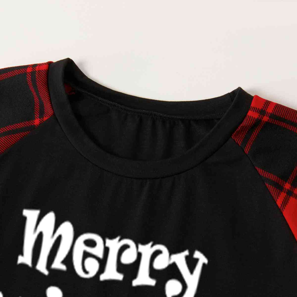 MERRY CHRISTMAS Graphic Top and Plaid Pants Set - T - SOLD BY SIZE / 2 PCS. - 4 SIZES -