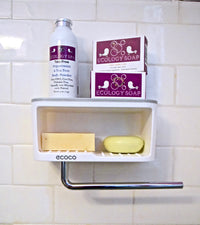 Thumbnail for Ecoco - Wall Mounted Towel and Soap Shelf - Bath or Kitchen! -