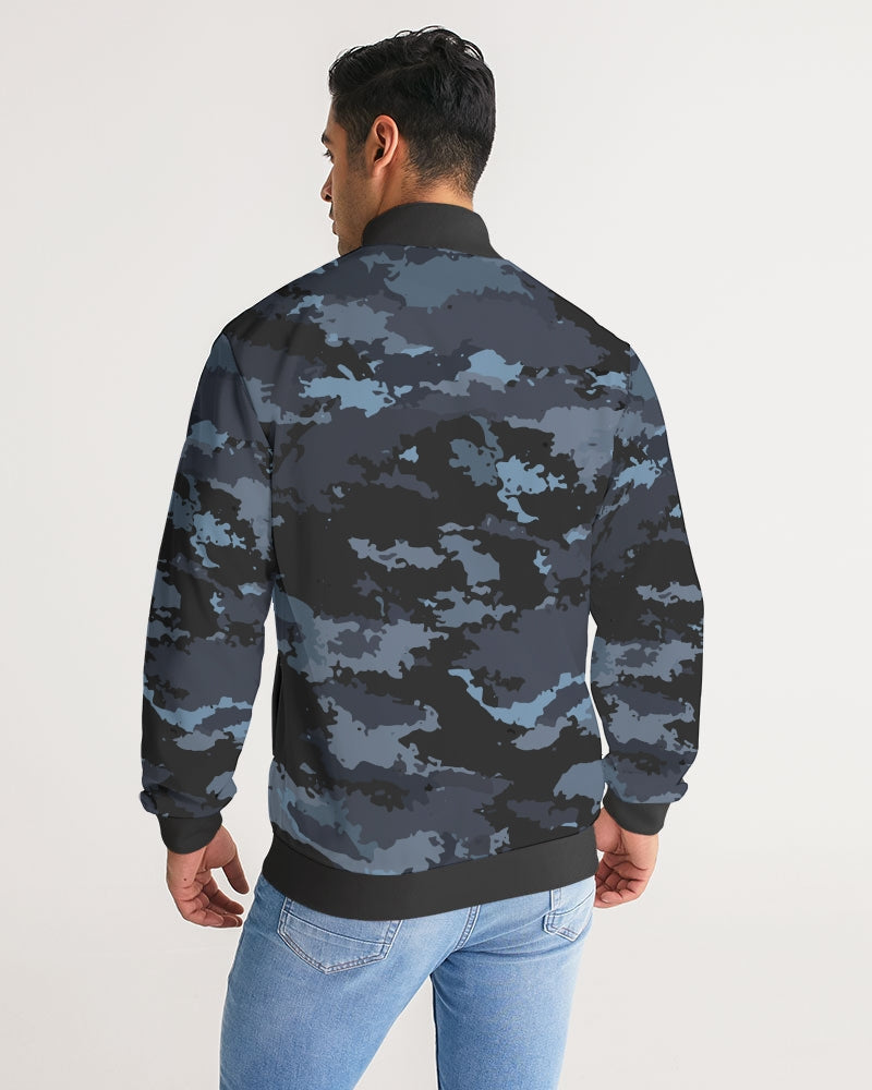 FYC - Men's Coast Camo Track Jacket W/Striped-Sleeve