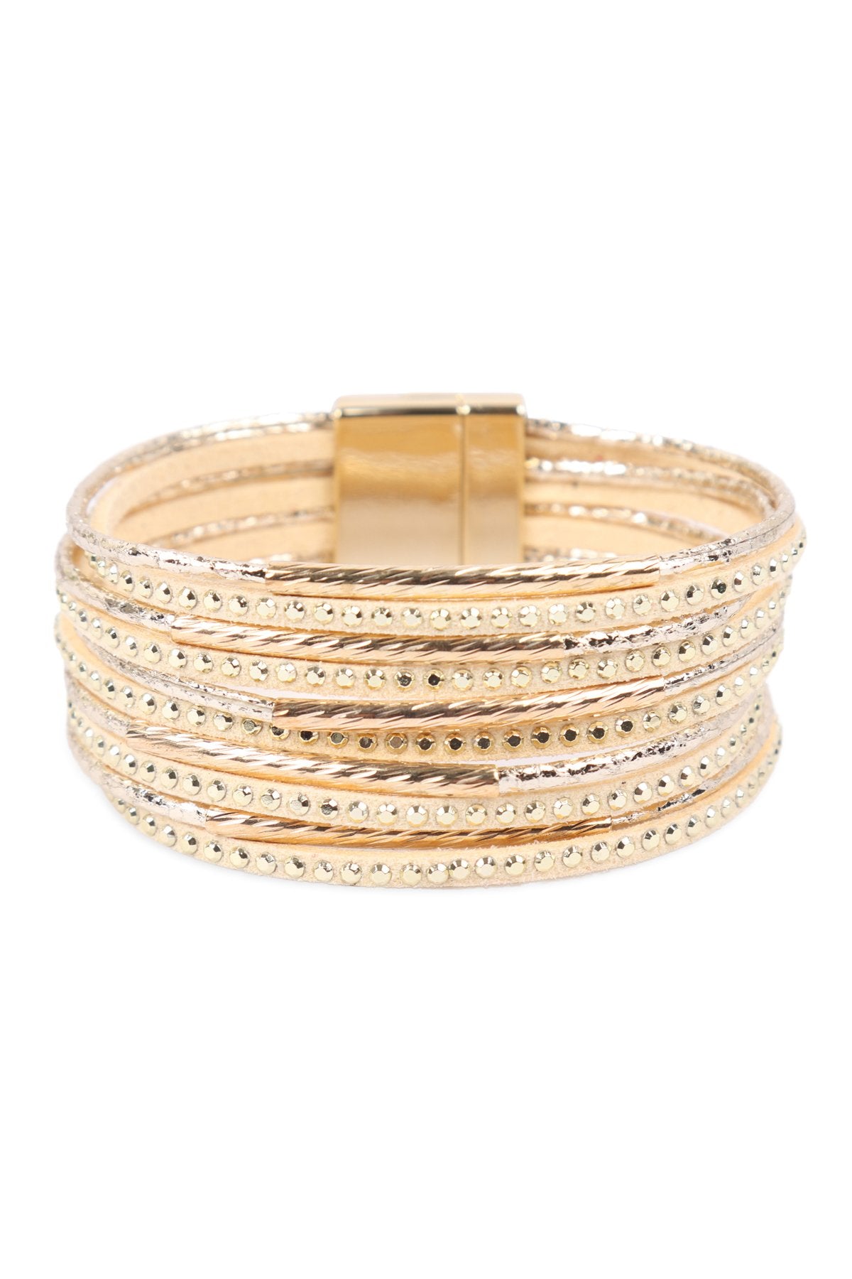 Multiline Leather Magnetic Bracelet - 5 COLORS