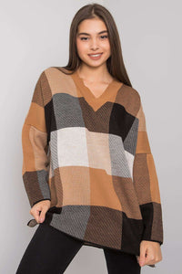 Thumbnail for Fame - Jumper in Camel / Plaid - 1 COLOR -