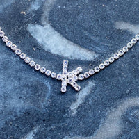 Thumbnail for Sparkly Initial Anklet - 15 LETTERS -