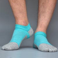 Thumbnail for 1 Pair Outdoor Men's Socks - Breathable Cotton Toe Socks  - Sports Jogging Cycling Running 5 Finger Toe Slipper Sock - [23 DAY DELIVERY] - 18 COLORS -