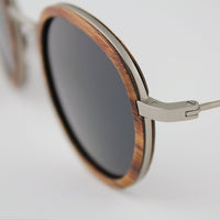 Thumbnail for Tommy Owens - Pasco - Featherlight Titanium & Wood Sunglasses - 1 COLOR -