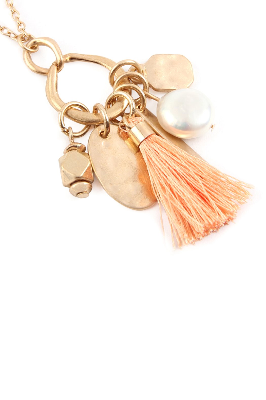 Pearl Tassel Cluster Pendant Necklace - 8 COLORS -