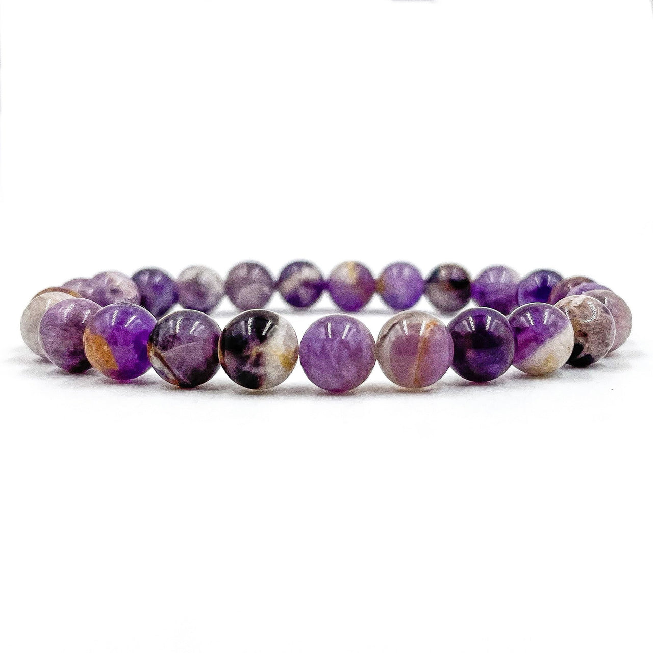 Union - Purple Amethyst Gemstone Beaded Bracelet -