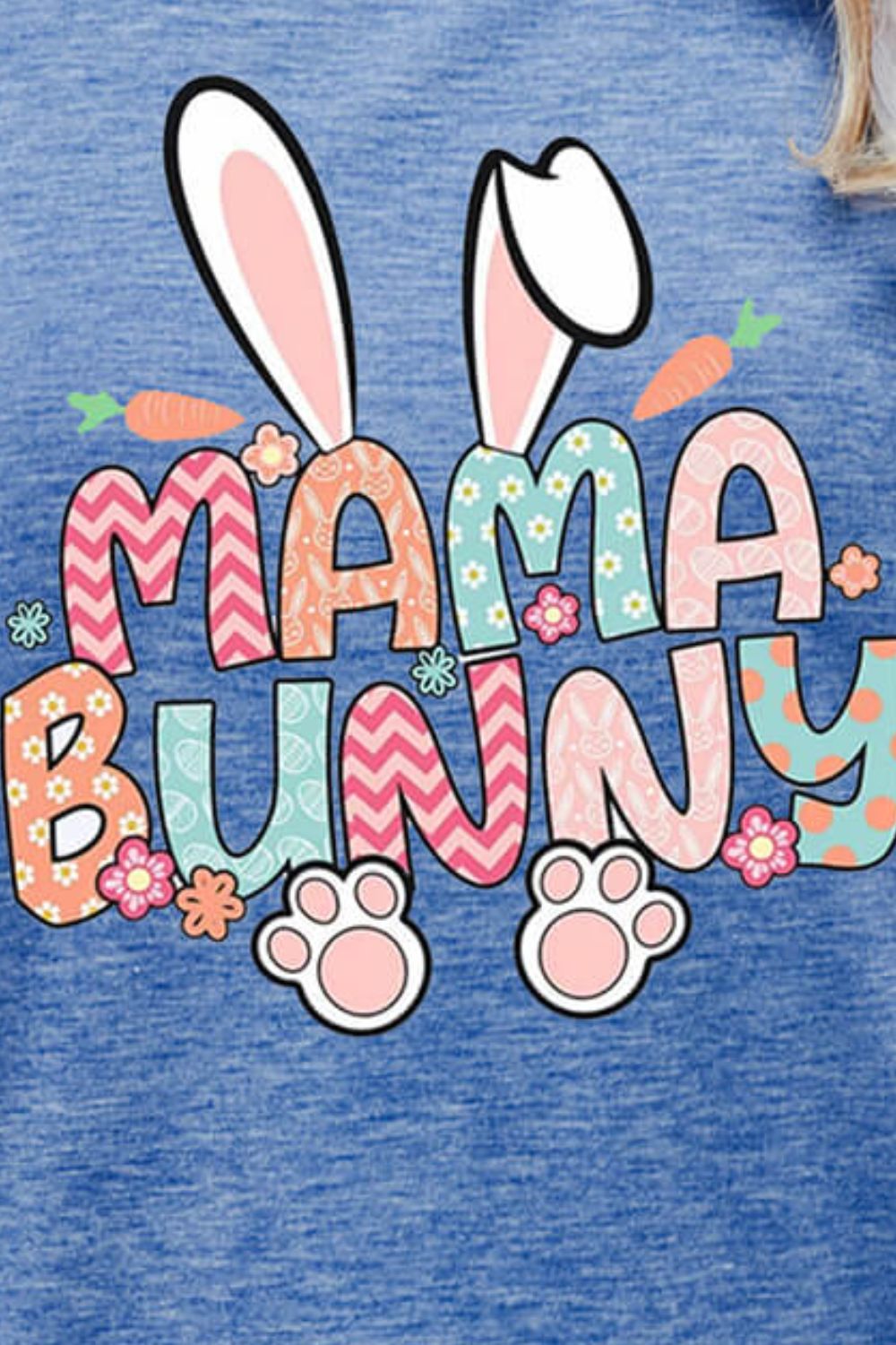 MAMA BUNNY Easter Graphic Short Sleeve Tee - T - 6 COLORS -