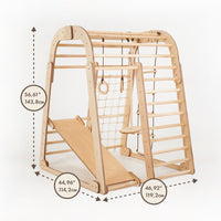 Thumbnail for Indoor Wooden Playground for Children - 6in1 Playground + Swings Set + Slide Board