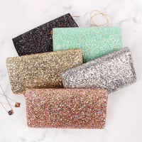 Thumbnail for Glitter Zipper Wallet - 8 COLORS -