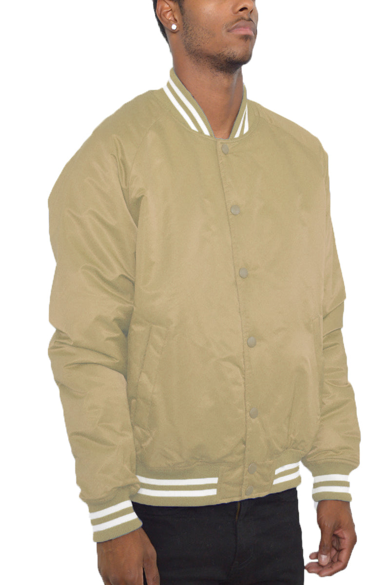 Classic Varsity Windbreaker Bomber Jacket - 1 COLOR -