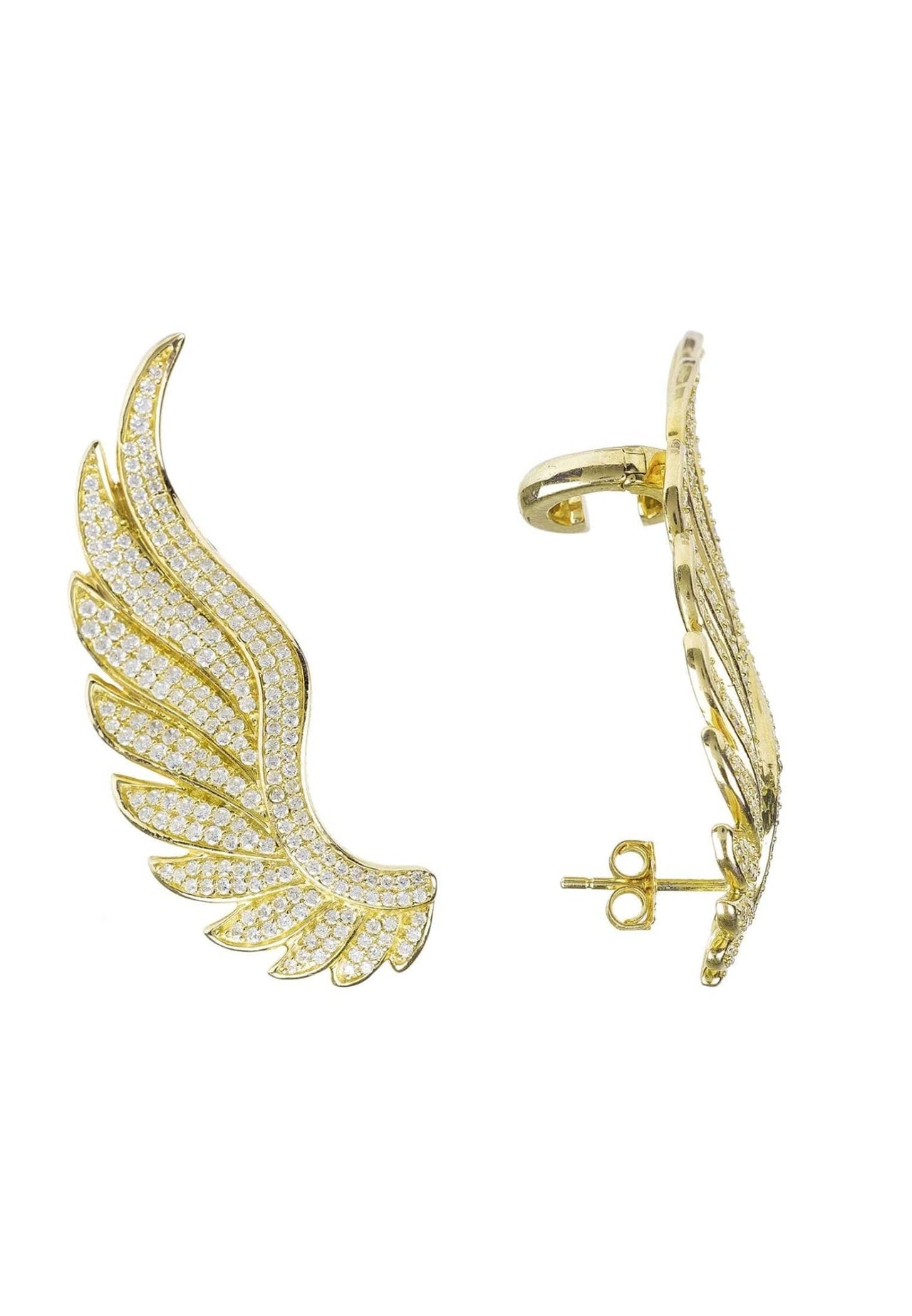 LATELITA - Gabriel Angel Wing Ear Climber Gold (RIGHT) - 1 PC. -