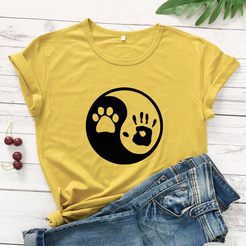 Yin Yang Palm and Paw Print - [23 DAY DELIVERY] - 17 COLORS -