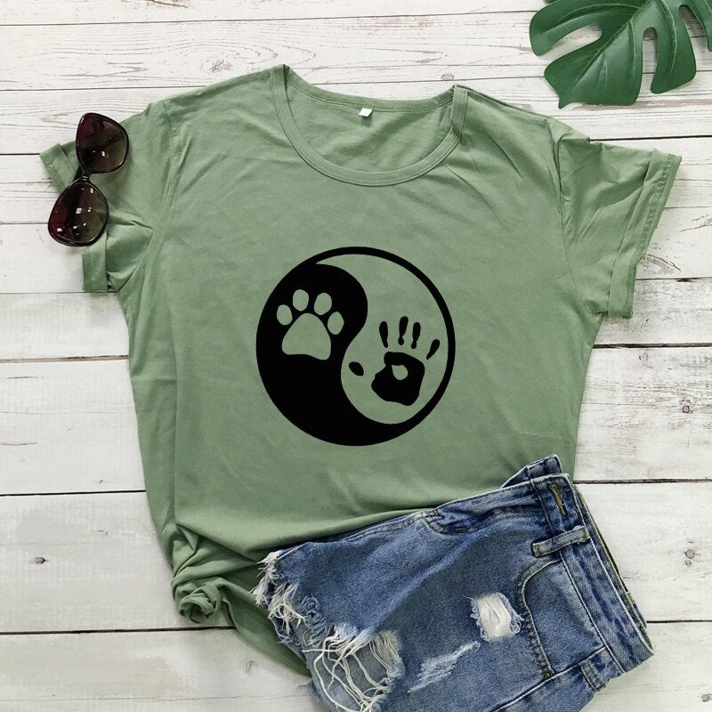 Yin Yang Palm and Paw Print - [23 DAY DELIVERY] - 17 COLORS -